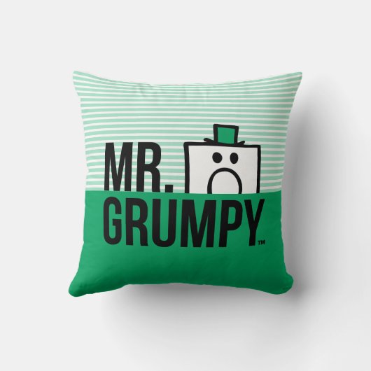de heer Grumpy | Poettering op naam Kussen (Achterkant)