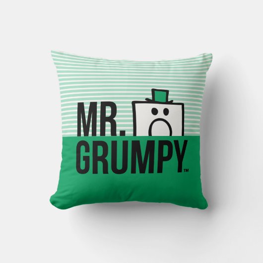 de heer Grumpy | Poettering op naam Kussen (Voorkant)