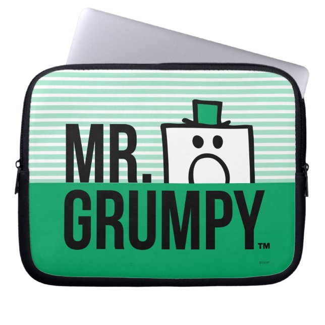 de heer Grumpy | Poettering op naam Laptop Sleeve (Voorkant)