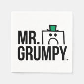 de heer Grumpy | Poettering op naam Servetten (Voorkant)