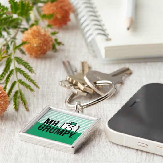 de heer Grumpy | Poettering op naam Sleutelhanger (Zijkant)