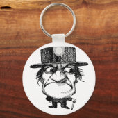 De heer Grumpyhead Sleutelhanger (Voorkant)