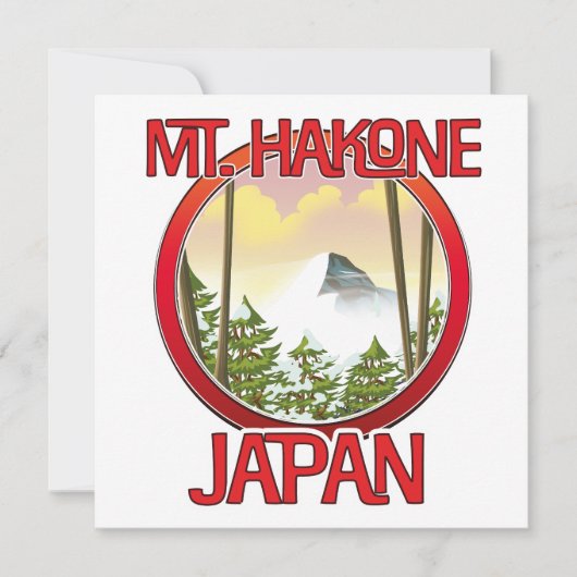 De heer Hakone Japan Kaart (Voorkant)