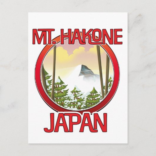 De heer Hakone Japan Uitnodiging Briefkaart (Voorkant)