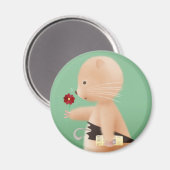 De heer Hamster gaat naar zijn werk Magneet (Voorkant / Achterkant)