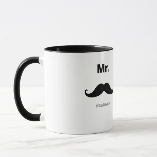 de heer handsome mok (Links)