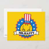 de heer Happy Election Seal Briefkaart (Voorkant / Achterkant)