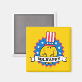 de heer Happy Election Seal Magneet (Voorkant / Achterkant)