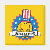 de heer Happy Election Seal Magneet (Voorkant)