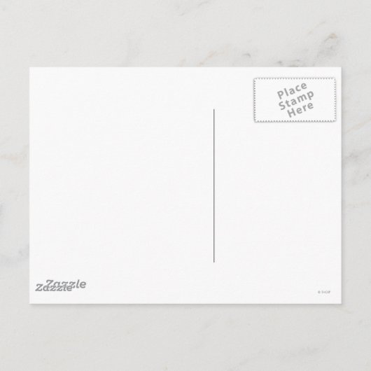 De heer Happy op het podium Briefkaart (Achterkant)