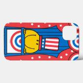 De heer Happy op het podium Case-Mate iPhone Case (Achterkant (horizontaal))