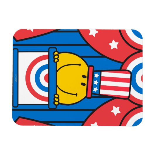 De heer Happy op het podium Magneet (Horizontaal)