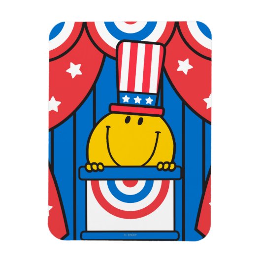 De heer Happy op het podium Magneet (Verticaal)