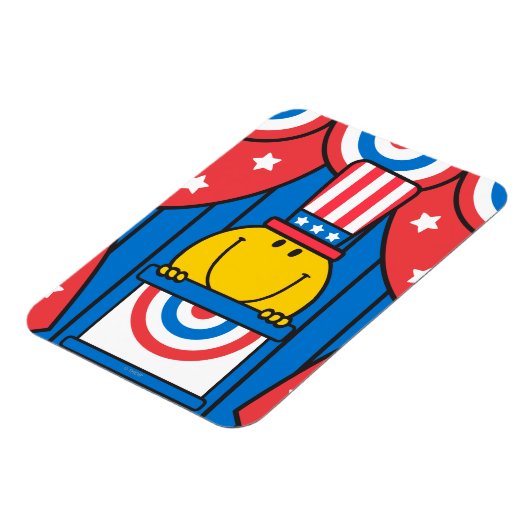 De heer Happy op het podium Magneet (Linkerzijde)