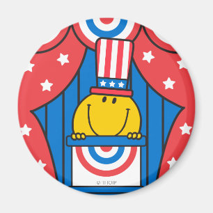 De heer Happy op het podium Magneet