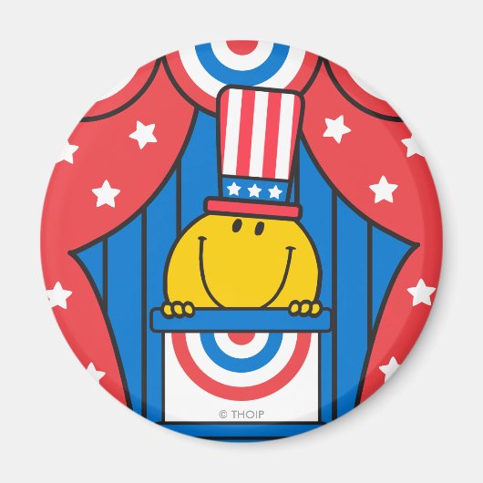 De heer Happy op het podium Magneet (Voorkant)