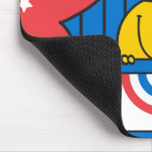 De heer Happy op het podium Muismat (Hoek)