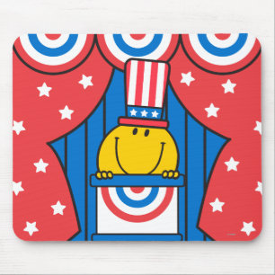 De heer Happy op het podium Muismat