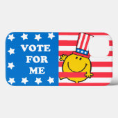 de heer Happy Vote For me Flag Case-Mate iPhone Case (Achterkant (horizontaal))