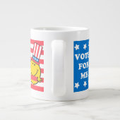 de heer Happy Vote For me Flag Grote Koffiekop (Achterkant)