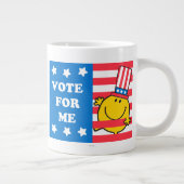 de heer Happy Vote For me Flag Grote Koffiekop (Rechts)