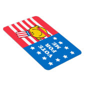 de heer Happy Vote For me Flag Magneet (Rechterzijde)
