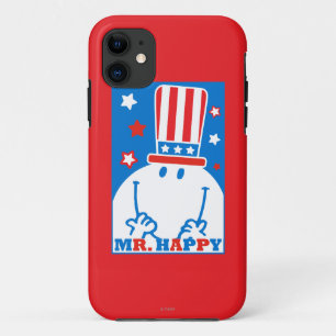 de heer Happy with Patriotic Pet iPhone 11 Hoesje