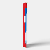 de heer Happy with Patriotic Pet Case-Mate iPhone Case (Achterkant / Rechts)