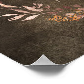 De Heer Hath deed geweldige dingen KJV Floral Grun Poster (Hoek)