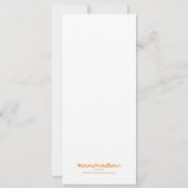 De heer Heart Wedding Invitation - lang Kaart (Achterkant)