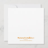 de heer Heart Wedding Invitation - vierkant Kaart (Achterkant)