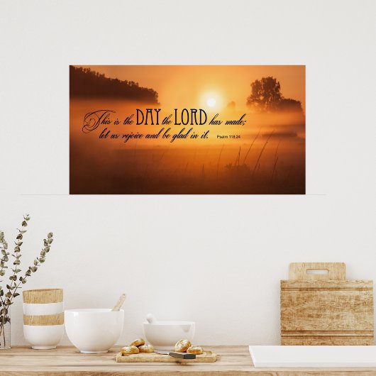 De Heer heeft deze DAG gemaakt Poster (Keuken)