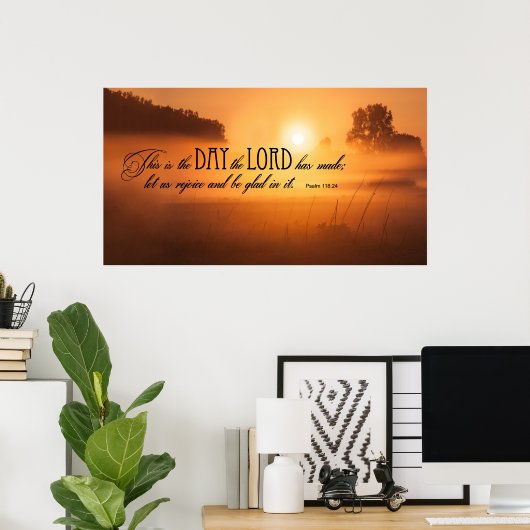 De Heer heeft deze DAG gemaakt Poster (Thuiskantoor)