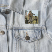 de heer Henry Morton Stanley (1841-1904) Vierkante Button 5,1 Cm (In situ)