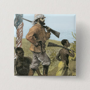 de heer Henry Morton Stanley (1841-1904) Vierkante Button 5,1 Cm