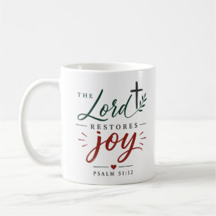 De Heer Herstelt Vreugde Christelijke Aanmoediging Koffiemok
