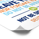 De Heer Himself gaat voor u, Deuteronomie 31:8 Poster (Hoek)