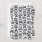 de heer Hipster lil' Man Mustache  Retro Kaart (Achterkant)