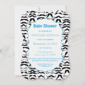 de heer Hipster lil' Man Mustache Retro Kaart (Voorkant)