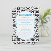 de heer Hipster lil' Man Mustache  Retro Kaart (Staand voorkant)