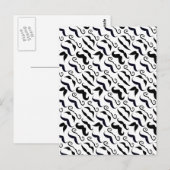 de heer Hipster Mustache  Retro Briefkaart (Voorkant / Achterkant)