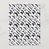 de heer Hipster Mustache Retro Briefkaart (Voorkant)