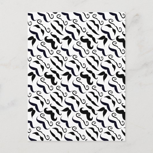 de heer Hipster Mustache  Retro Briefkaart (Voorkant)