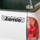 de heer Hipster Mustache  Retro Bumpersticker (Op Truck)