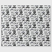 de heer Hipster Mustache  Retro Cadeaupapier (Vlak)