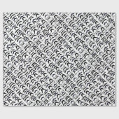 de heer Hipster Mustache  Retro Cadeaupapier (Vlak)