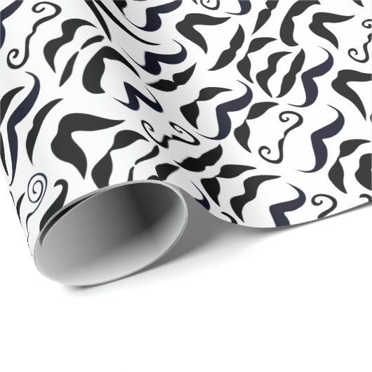 de heer Hipster Mustache  Retro Cadeaupapier (Rol Hoek)