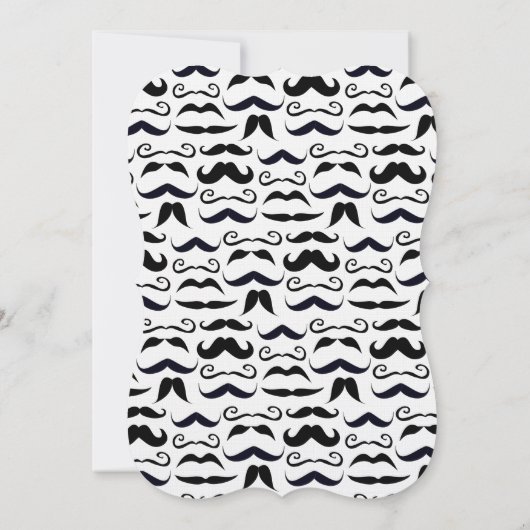 de heer Hipster Mustache Retro Kaart (Achterkant)