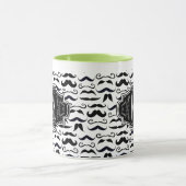 de heer Hipster Mustache Retro Mok (Midden)