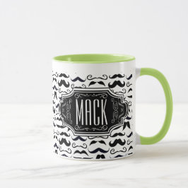 de heer Hipster Mustache  Retro Mok